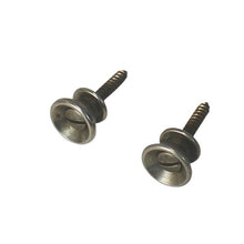 Load image into Gallery viewer, Aged Strap Buttons For Fender Telecaster w/ Slot Screws - Nickel
