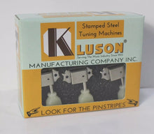 Load image into Gallery viewer, KLUSON 3 x 3 Single Line Tuners For Gibson Les Paul Keystone Buttons Nickel - KD-3-NPK

