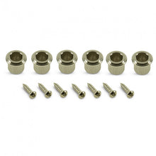 Load image into Gallery viewer, Kluson Vintage 6 in line Tuners Left Hand Fender Strat Tele Single Line Nickel
