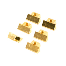 Load image into Gallery viewer, Kluson USA Brass Saddle Set Of 6 For Wired ABR-1 Tune-O-Matic Bridges
