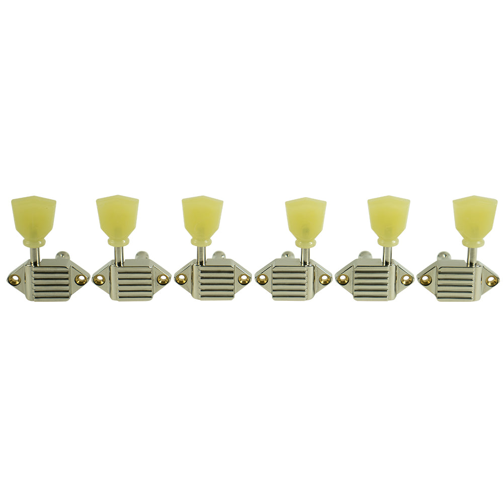 Kluson® 3 Per Side Vintage Diecast Series Waffleback® Tuning Machines - KVDW-3-N
