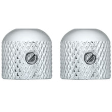 Load image into Gallery viewer, Dome Knobs (2) For Telecaster Guitar/Bass - Chrome New Japan
