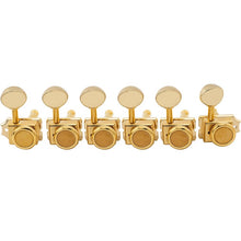Load image into Gallery viewer, 6-in-line Vintage Style Locking Tuners for Strat Tele - Gold
