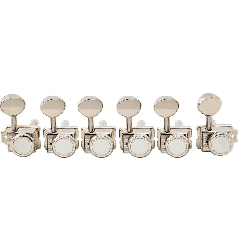 6-in-line Vintage Style Locking Tuners for Strat Tele - Nickel