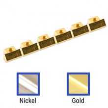 Load image into Gallery viewer, Kluson USA Brass Saddle Set Of 6 For Wired ABR-1 Tune-O-Matic Bridges
