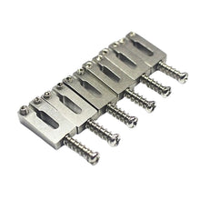 Load image into Gallery viewer, Stainless Steel Saddles For Strat or Tele Bridges - 54mm
