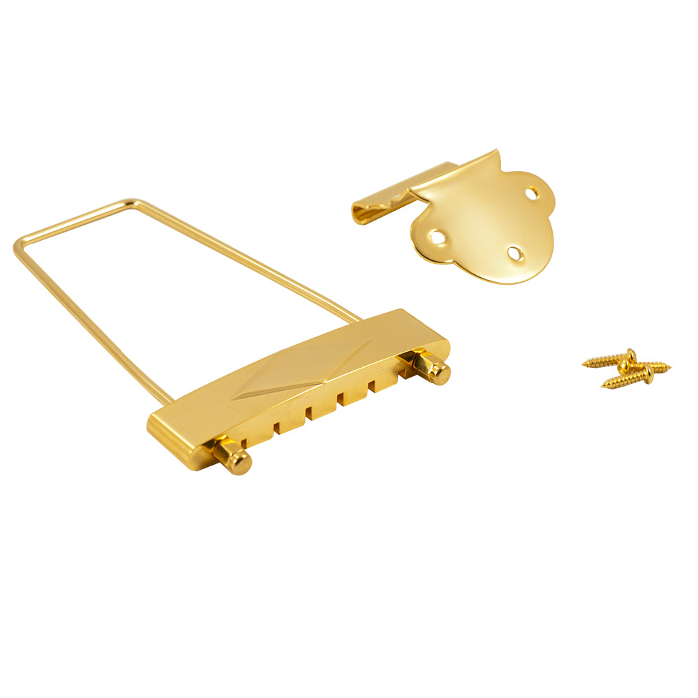 Replacement Gibson Diamond Logo Tailpiece For L-50, L48, ES-125, Or ES-330 - Gold