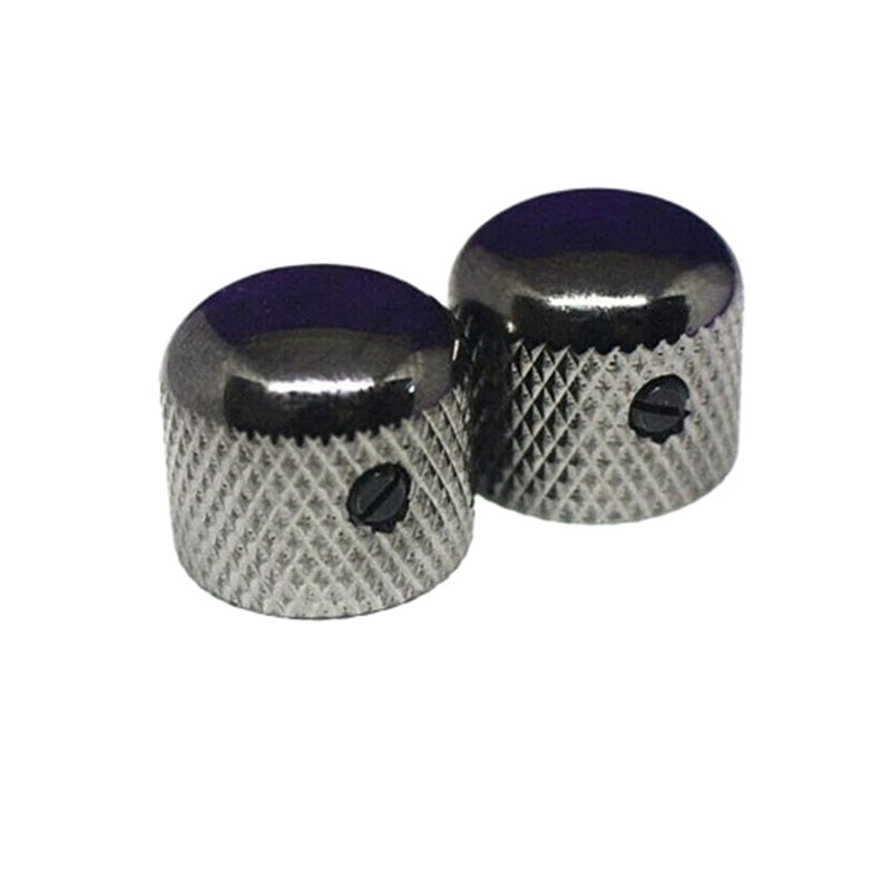 Gotoh VK3 Cosmo Black Gotoh Short Dome Knobs For Ibanez 19mm Dia (2)