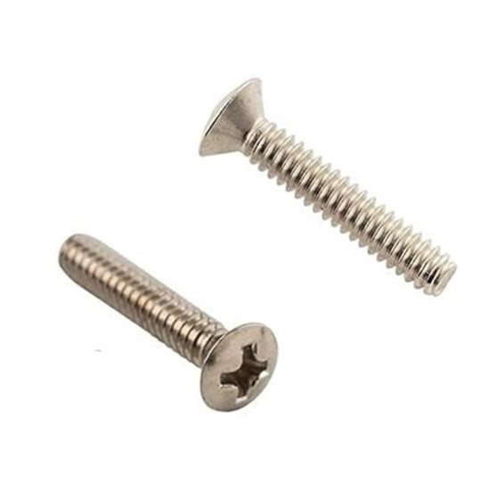 Vintage Countersunk Pickup Mounting Screws (8) - Nickel