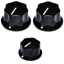 Load image into Gallery viewer, Real Bakelite Jazz Bass Knob Set (3) Set Screw For Fender
