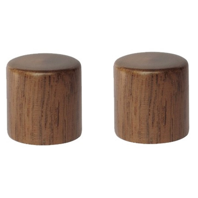 Wooden Barrel Knobs Metric Size (2) - Walnut