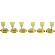 Load image into Gallery viewer, KLUSON  Waffleback Tuners 3 By 3  For GIBSON Plastic Buttons Gold SK900SLG
