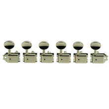 Load image into Gallery viewer, Kluson Vintage 6 in line Tuners for Fender Strat Tele Single Line Nickel KD-6B-NM
