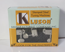 Load image into Gallery viewer, Kluson Vintage 6 in line Tuners for Fender Strat Tele Single Line Nickel KD-6B-NM
