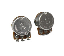Load image into Gallery viewer, Set of 2 Guitar Pots Solid Shaft Alpha Mini B50K and B1Meg For Jaguar Jazzmaster
