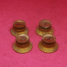 Load image into Gallery viewer, Vintage 1960s Gibson Gold Reflector Knob Set For Les Paul Custom ES335
