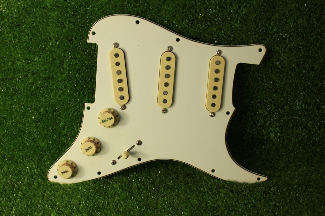 Voodoo Strat Grey Bottom Aged Pickup Pickguard Assembly RPS6 Jimi Hendrix - AB05