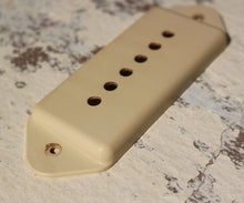 Load image into Gallery viewer, Aged P90 Dogear Pickup Cover Cream 49.2mm
