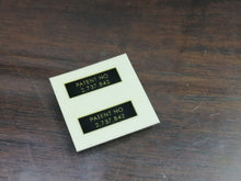 Load image into Gallery viewer, Vintage Les Paul Patent No. Decals For Humbuckers Nitro Lacquer Tinted (2)
