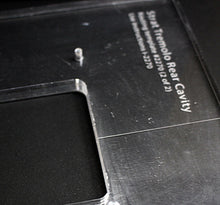 Load image into Gallery viewer, Stewmac Tremolo Rear Cavity Routing Template For Strat Body Acrylic 2270
