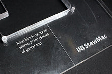 Load image into Gallery viewer, Stewmac Tremolo Rear Cavity Routing Template For Strat Body Acrylic 2270

