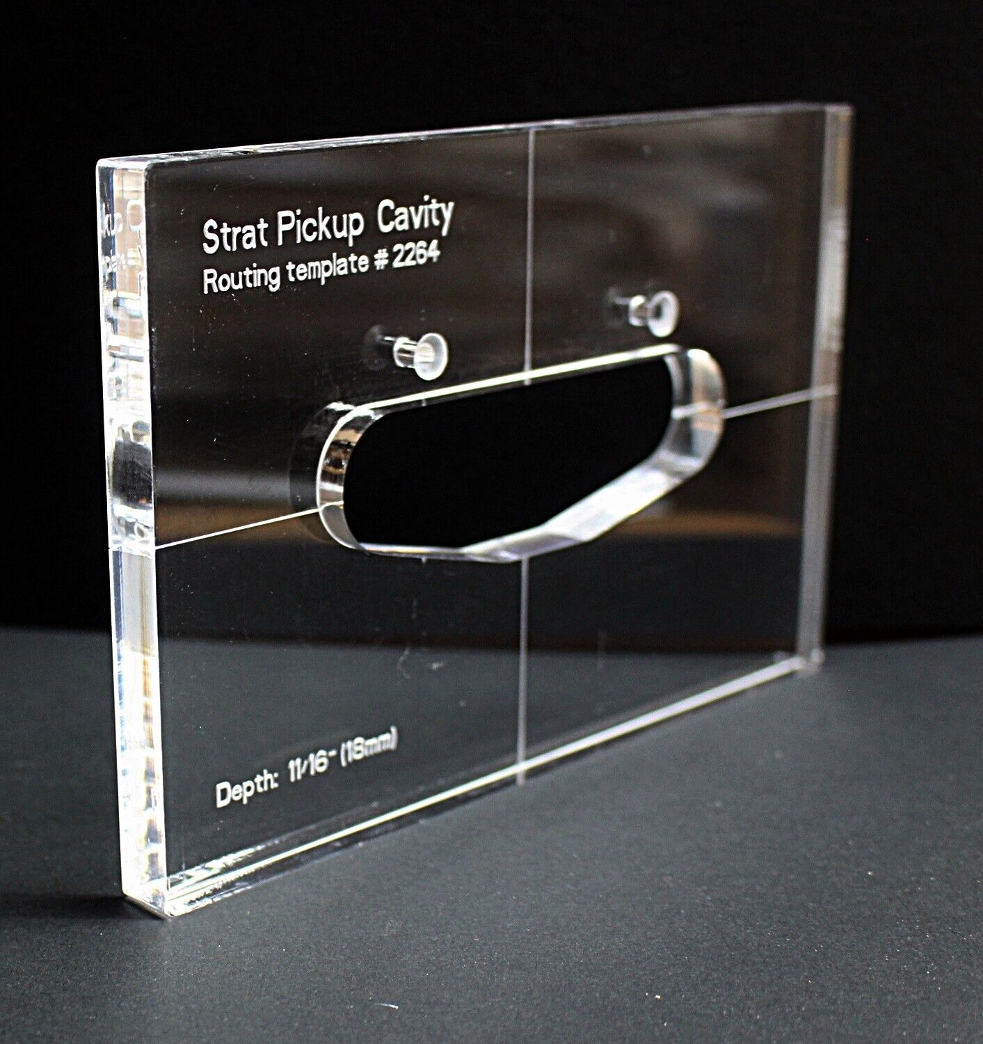 Single Coil Pickup Cavity Routing Template For Strat Body Acrylic 2264 ...
