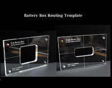Load image into Gallery viewer, Battery Box Single or Dual Clear Routing Template 10mm Thick Acrylic
