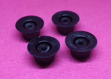 Load image into Gallery viewer, Guild Guitar Knobs Metric Silver Inserts NOS set of 4 (2 Vol 2 Tone)
