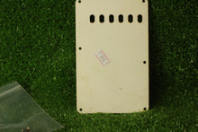 Load image into Gallery viewer, Aged Tremolo Cover Back Plate For Strat  with Aged Screws ABP149 - Aged White
