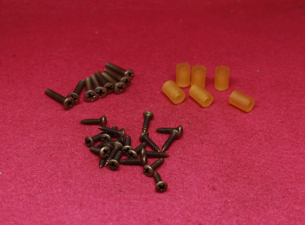 Aged Pickup Pickguard  Switch Screws Springs Set For Strat Nickel AL009