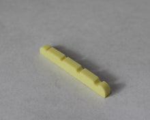 Load image into Gallery viewer, Bass Guitar Nut Plastic Graphite Compound For Jazz Bass 38mm x 3.5mm Ivory 3 Pcs

