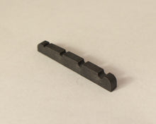 Load image into Gallery viewer, Bass Guitar Nut Plastic Graphite Compound For Jazz Bass 38mm x 3.5mm Black 3 Pcs

