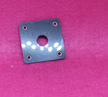 Load image into Gallery viewer, Aged Les Paul Custom Jack Plate. Black 3 Ply
