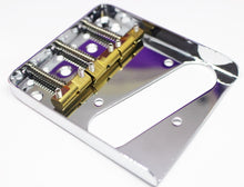 Load image into Gallery viewer, BP-033-CH Telecaster Bridge with Brass Compensated Saddles - Chrome
