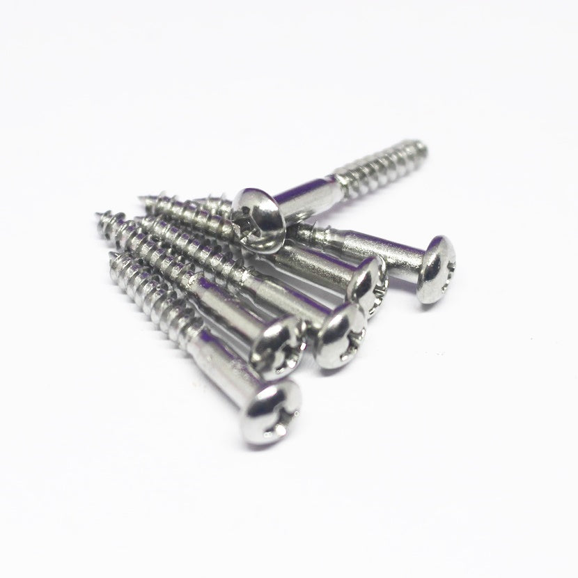 Tremolo Bridge Mounting Screws (6) 27.5mm - Chrome