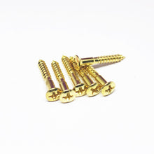 Load image into Gallery viewer, Partial Threaded Telecaster, Fixed Bridge, Strap Button Mounting Screws (6)
