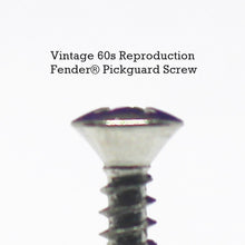 Load image into Gallery viewer, Vintage Reproduction 60&#39;s Pickguard Screws For Fender® (20) - Nickel
