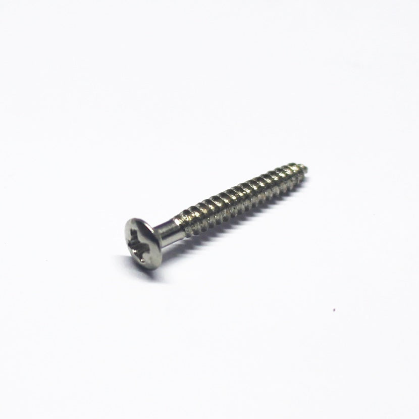 GS-089-NI - Economy Strap Button/Fixed Bridge Screws - Nickel