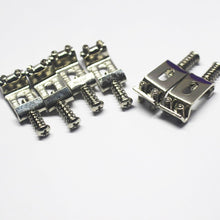 Load image into Gallery viewer, Original Fender Stamped Saddles For Squier - 10.5mm Nickel
