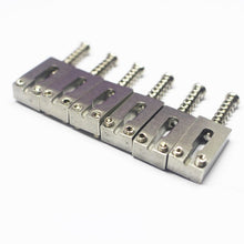 Load image into Gallery viewer, Stainless Steel Saddles For Strat or Tele Bridges - 54mm
