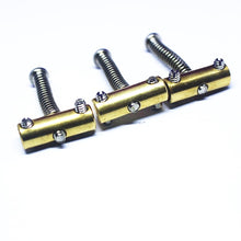 Load image into Gallery viewer, Vintage Style Saddles For Telecaster (3) - Brass
