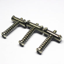 Load image into Gallery viewer, Vintage 60&#39;s Style Threaded Saddles For Telecaster (3) - Nickel
