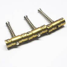 Load image into Gallery viewer, BP-M0002 - Set of 3 Brass Saddles For 54mm Telecaster Bridges
