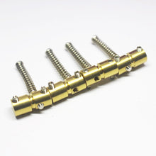Load image into Gallery viewer, Replacement Brass Saddles Set For P or Jazz Basses
