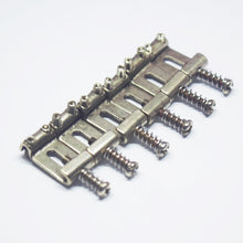 Load image into Gallery viewer, Aged Saddles For Stratocaster Bridges - Nickel
