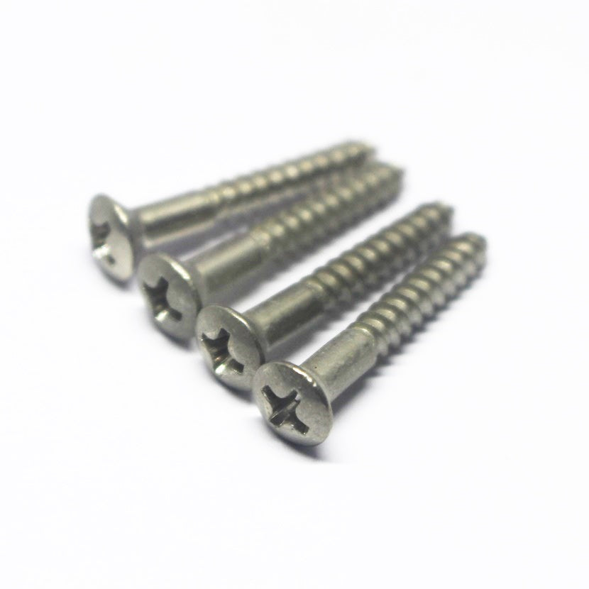 Montreux Guitars Vintage Screws For Fender Strap Buttons - Aged Nickel