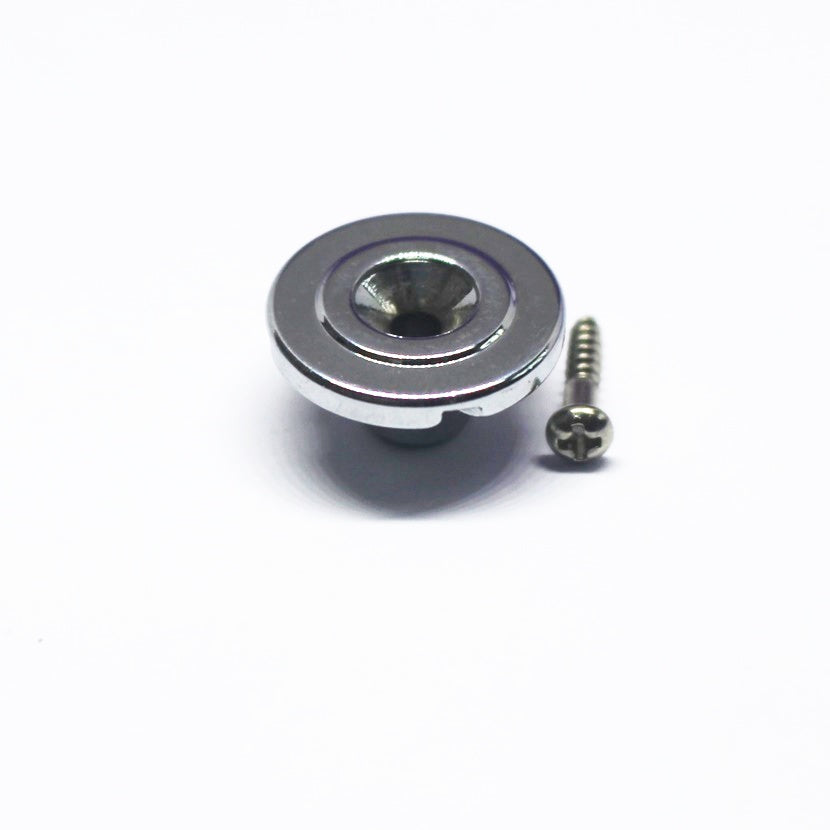 Round String Retainer For Bass - Chrome