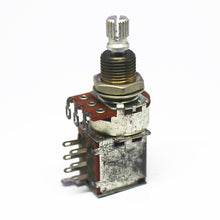 Load image into Gallery viewer, GE-C006 - B Stock Alpha Metric Potentiometer w/ Push Push Switch Brass Shaft  - B250K
