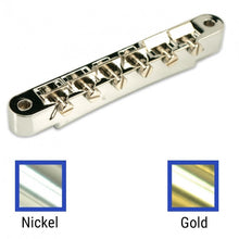 Load image into Gallery viewer, Kluson USA Replacement Wired ABR-1 Tune-O-Matic Bridge With Brass Saddles

