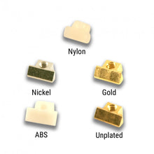 Load image into Gallery viewer, Kluson USA Saddle Set Of 6 For Nonwired ABR-1 Tune-O-Matic Bridges
